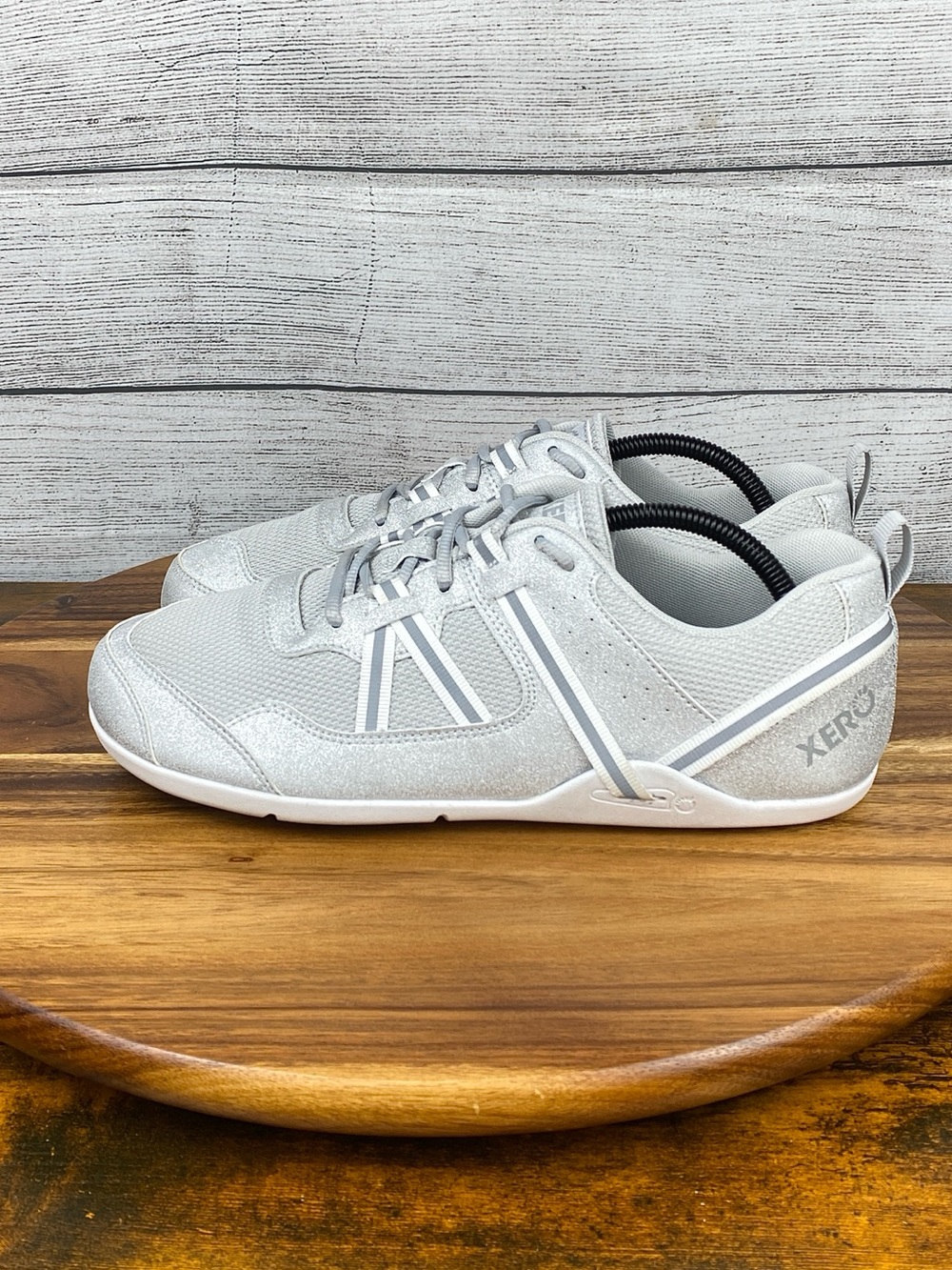 Xero Prio Lightweight Barefoot Minimalist Shoe Silver Sparkle Women’s Size 11